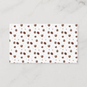 Baby zet koffieboeken voor Baby Informatiekaartje (Achterkant)