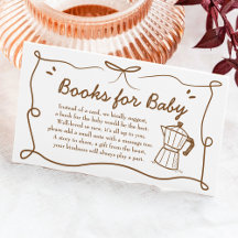 Baby zet koffieboeken voor Baby Kaart