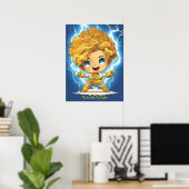 Baby Zeus "Mijn wereld Mijn regels" Poster (Thuiskantoor)