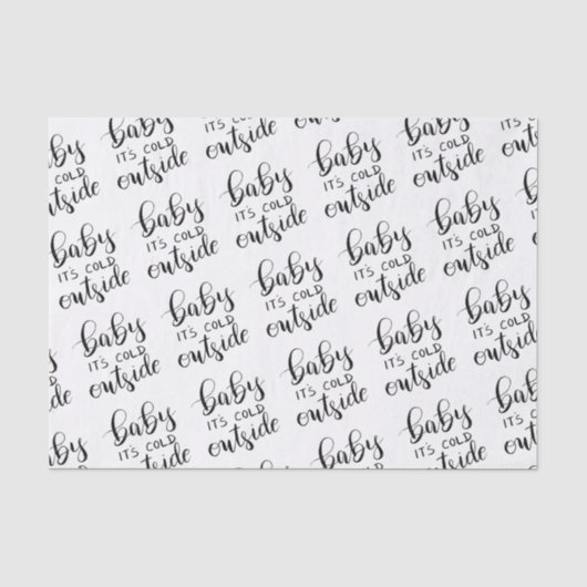 Baby zijn buiten handgeschreven modern script geko tissuepapier (Voorkant)