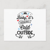 Baby zijn freeskoude buiten briefkaart (Voorkant)