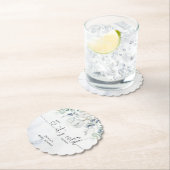 Baby zijn kou buiten Eucalyptus baby shower Kartonnen Onderzetters (Insitu)