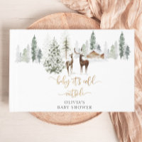 Baby zijn kou buiten het baby shower van herten