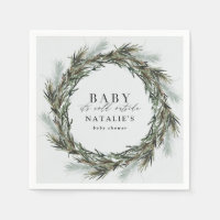 Baby zijn kou buiten het winterse baby shower