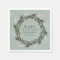 Baby zijn kou buiten het winterse baby shower