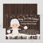 Baby zijn Koud Buiten Baby shower Kaart (Voorkant / Achterkant)