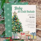 Baby zijn Koud Buiten  Baby shower Kaart