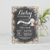 Baby zijn Koud Buiten Baby shower Kaart (Staand voorkant)