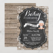 Baby zijn Koud Buiten Baby shower Kaart (Voorkant / Achterkant)