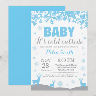 Baby zijn Koud Buiten het Baby shower van de Jonge Kaart