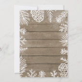 Baby zijn Koud Buiten het Baby shower van de Winte Kaart (Achterkant)