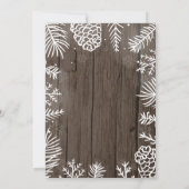 Baby zijn Koud Buiten Rustic Winter Baby shower Kaart (Achterkant)