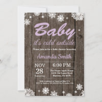 Baby zijn Koud Buiten Rustic Winter Baby shower