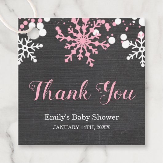 Baby zijn koude Baby shower buiten de sneeuwwinter Bedankjes Labels (Voorkant)