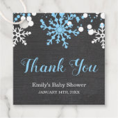 Baby zijn koude Baby shower buiten de sneeuwwinter Bedankjes Labels (Voorkant)
