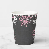 Baby zijn koude Baby shower buiten de sneeuwwinter Papieren Bekers (Links)
