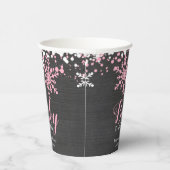 Baby zijn koude Baby shower buiten de sneeuwwinter Papieren Bekers (Rechts)