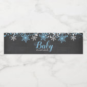 Baby zijn koude Baby shower buiten de sneeuwwinter Waterfles Etiket (Enkel label)