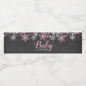 Baby zijn koude Baby shower buiten de sneeuwwinter Waterfles Etiket (Enkel label)