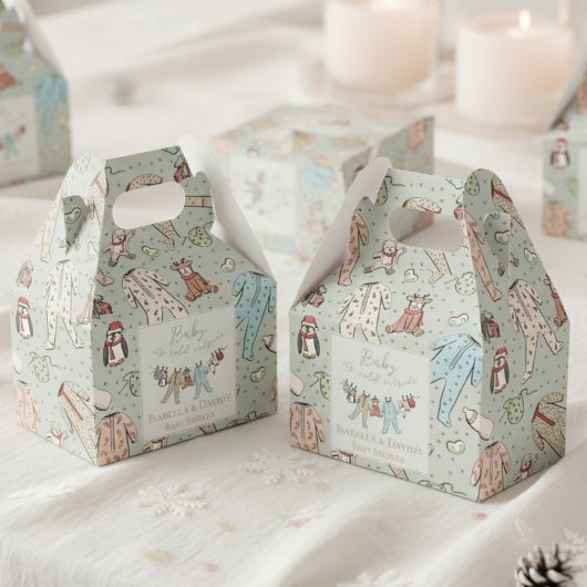 Baby zijn koude Baby shower buiten de winter Bedankdoosjes