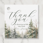 Baby zijn koude Baby shower buiten de winter Bedankjes Labels (Voorkant)