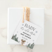 Baby zijn koude Baby shower buiten de winter Bedankjes Labels (In situ)