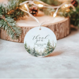 Baby zijn koude Baby shower buiten de winter Bedankjes Labels