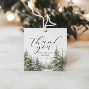 Baby zijn koude Baby shower buiten de winter Bedankjes Labels