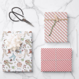 Baby zijn koude Baby shower buiten de winter Inpakpapier Vel