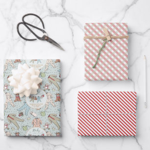 Baby zijn koude Baby shower buiten de winter Inpakpapier Vel