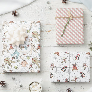 Baby zijn koude Baby shower buiten de winter Inpakpapier Vel