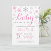 Baby zijn koude Baby shower buiten de winter Kaart (Staand voorkant)