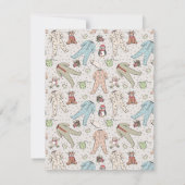 Baby zijn koude Baby shower buiten de winter Kaart (Achterkant)