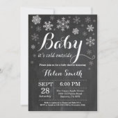 Baby zijn koude Baby shower buiten de winter Kaart (Voorkant)