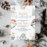 Baby zijn koude Baby shower buiten de winter