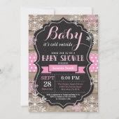 Baby zijn koude Baby shower buiten de winter Kaart (Voorkant)