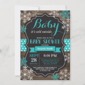 Baby zijn koude Baby shower buiten de winter Kaart (Voorkant)