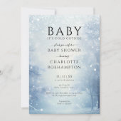Baby zijn koude Baby shower buiten de winter Kaart (Voorkant)