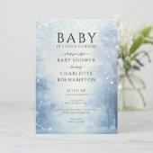 Baby zijn koude Baby shower buiten de winter Kaart (Staand voorkant)