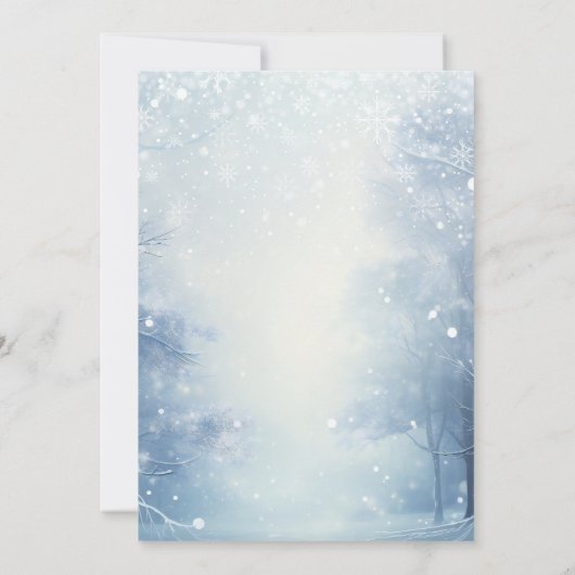 Baby zijn koude Baby shower buiten de winter Kaart (Achterkant)