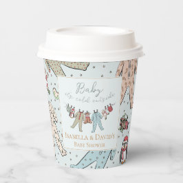 Baby zijn koude Baby shower buiten de winter Papieren Bekers