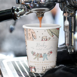 Baby zijn koude Baby shower buiten de winter Papieren Bekers