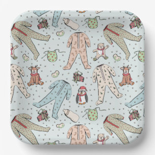 Baby zijn koude Baby shower buiten de winter Papieren Bordje