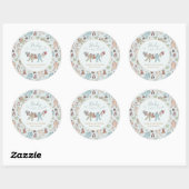 Baby zijn koude Baby shower buiten de winter Ronde Sticker (Vel)