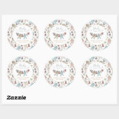 Baby zijn koude Baby shower buiten de winter Ronde Sticker (Vel)