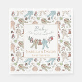Baby zijn koude Baby shower buiten de winter Servet (Voorkant)
