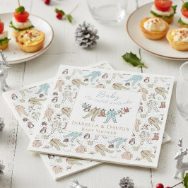 Baby zijn koude Baby shower buiten de winter Servet