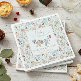 Baby zijn koude Baby shower buiten de winter Servet