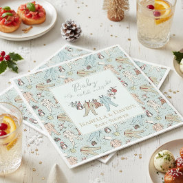 Baby zijn koude Baby shower buiten de winter Servet