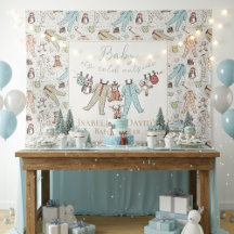 Baby zijn koude Baby shower buiten de winter